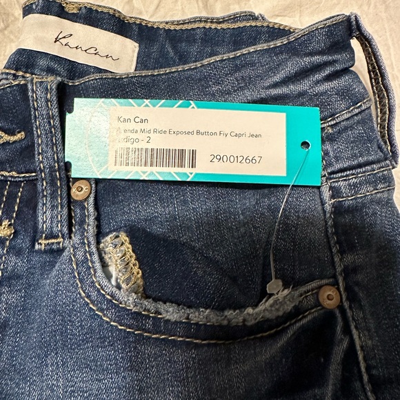 Kan Can Brenda Mid Rise Button Fly Jeans - Picture 6 of 8
